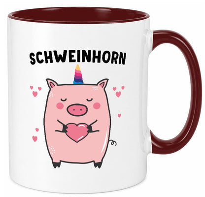 Schweinhorn lustig Humor Geschenkidee Geschenk Tasse