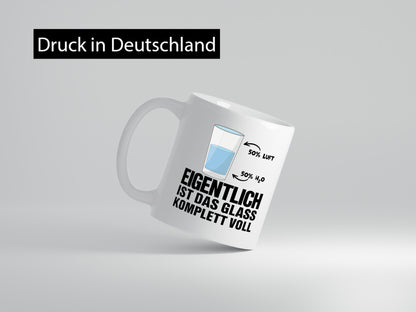 Wasserglas Motiv | Optimist Tasse Chemiker Chemie Humor Geschenkidee
