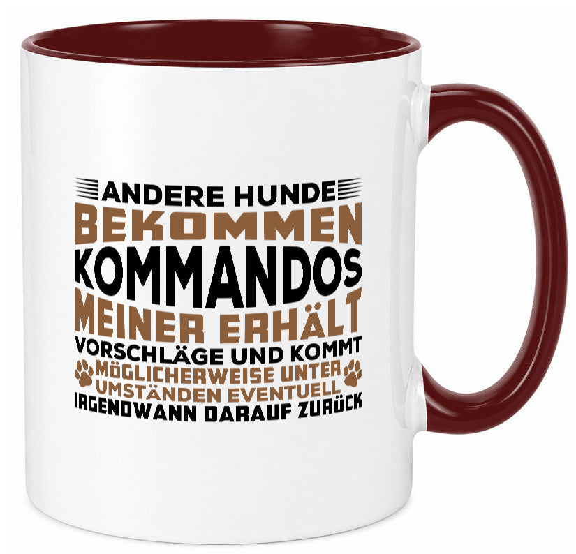 Hunde Training | Hundebesitzer Tasse Hundekommando vl4 Geschenk Tierliebhaber