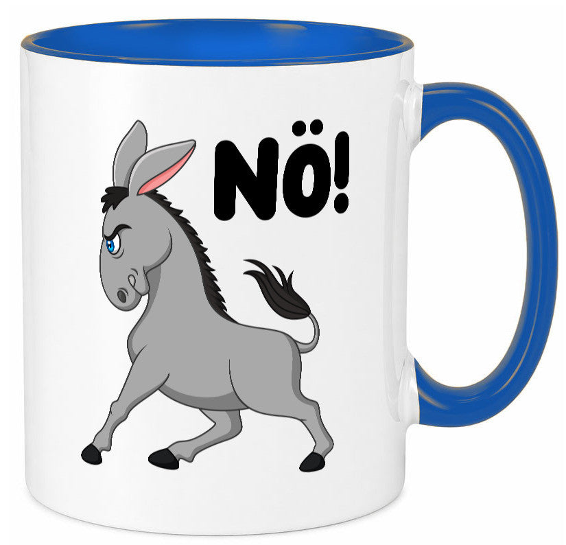Nö | Sturer Esel hab kein bock lustig Humor Geschenkidee Geschenk Tasse