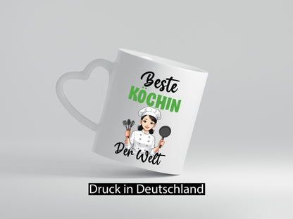 Beste Köchin | Chefköchin Chefkoch v2 lustig Arbeit Kollegen Büro Geschenk Tasse