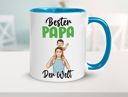 Bester Papa | Vatertag Daddy Familie lustiger Spruch Geschenk Geschenkidee Tasse