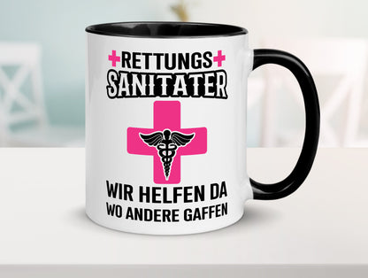 Rettungssanitäter | wir helfen wo andere Gaffen Geschenk Humor Geschenkidee Tasse