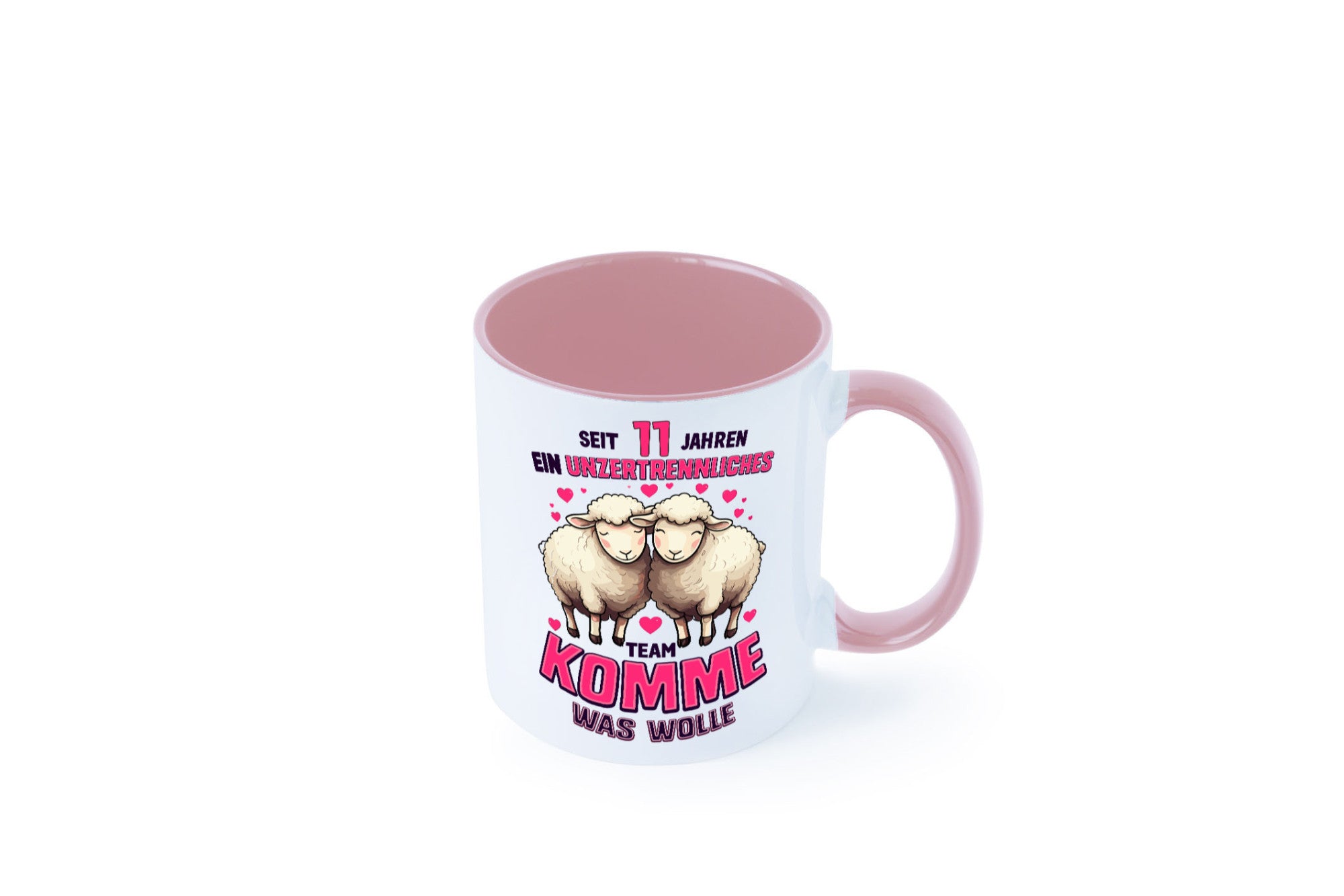 11 Jahre Verheiratet | ein Team Ehepaar v2 Humor Geschenkidee Tasse