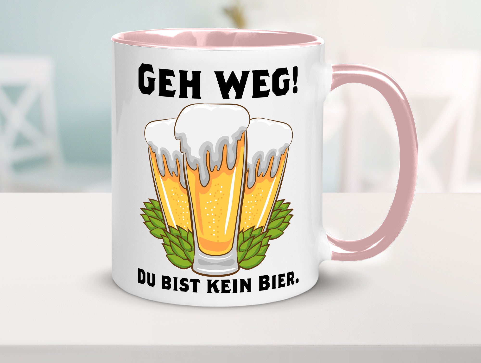 Geh weg du bist kein Bier | bierliebhaber v2 Humor Geschenkidee Tasse