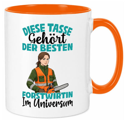 Im Universum: Forstwirtin | Forst Wirtin Geschenkidee Humor Tasse