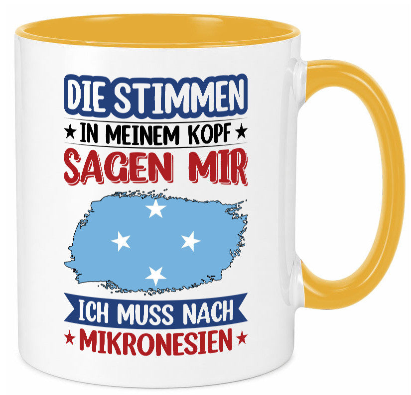 Mikronesien | Urlaub Stimmen in meinem Kopf Traumland Geschenk Humor