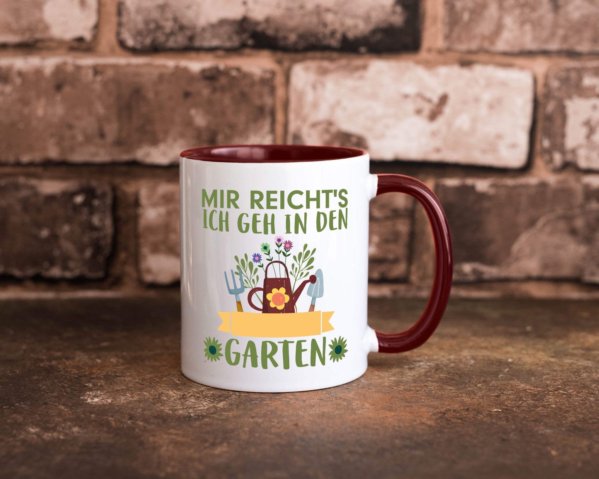 Ich geh in den Garten | Gärtner Tasse Gartenarbeit Humor Arbeit Kollegen Büro