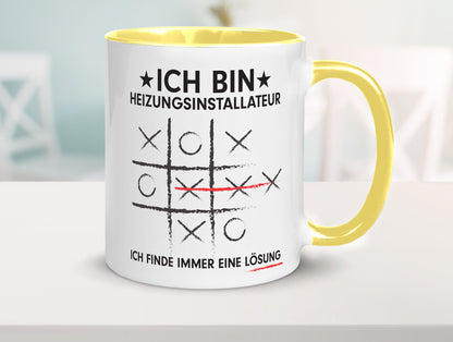 Löse Probleme: Heizungsinstallateur | Heizungsbauer Humor Geschenkidee Tasse