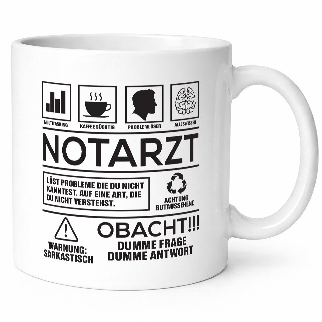 Achtung Probleme Notarzt | Arzt lustiger Spruch Geschenk Humor Geschenkidee