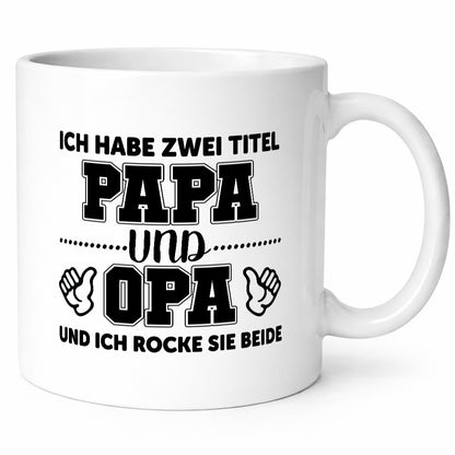 Ich hab 2 Titel | Großvater Papa cooler Opa Geschenk Familie Geschenkidee