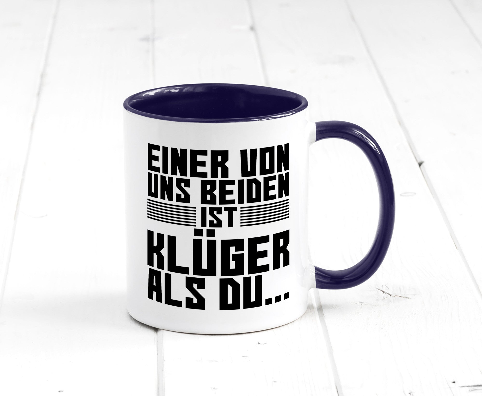 Einer von uns beiden ist klüger als du | Intelligenz Witz lustiger Spruch
