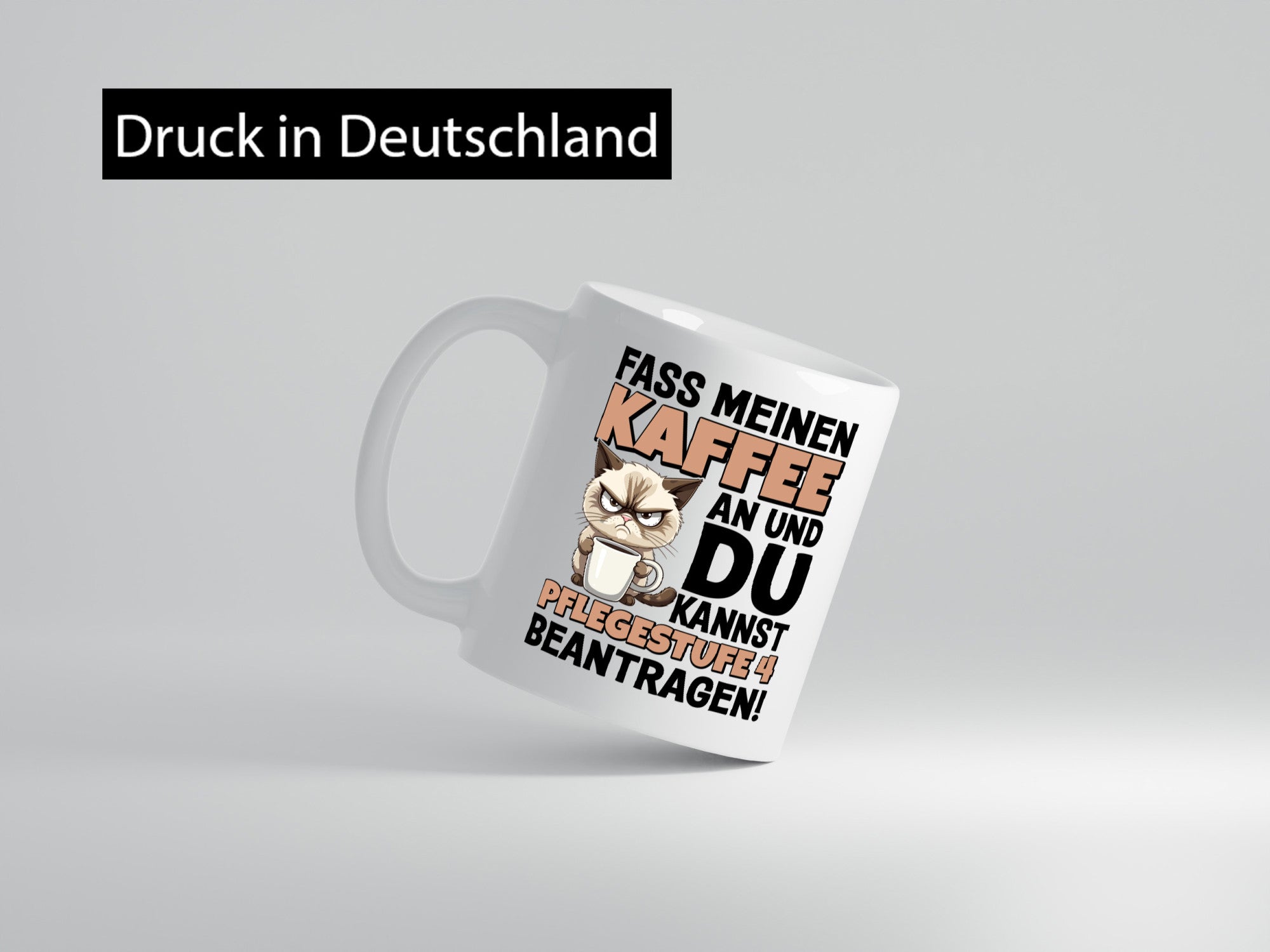 Fass meinen Kaffee an | Pflegestufe 4 Krankenschwester v4 Geschenk Humor