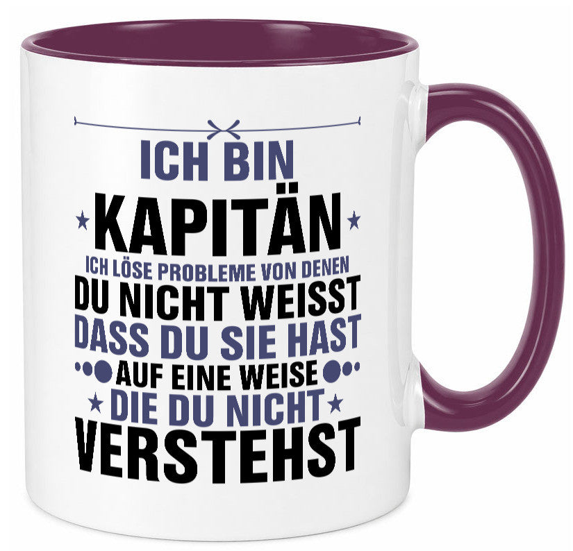 Löse Probleme: Kapitän | Schiffskapitän Schiff v2 Geschenk Humor Geschenkidee