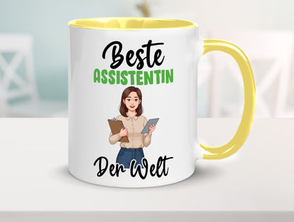 Beste Assistentin | Assistenz Hilfskraft v2 Geschenkidee Humor Tasse