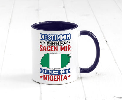 Nigeria | Urlaub Stimmen in meinem Kopf Traumland Geschenk Humor Geschenkidee