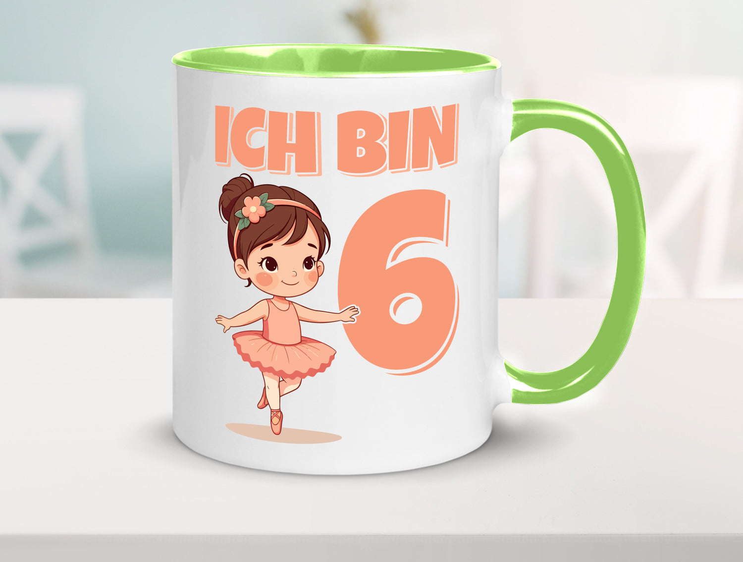 6 Geburtstag | Jahre Ballerina Mädchen Ballet lustig Geschenkidee Geschenk Tasse