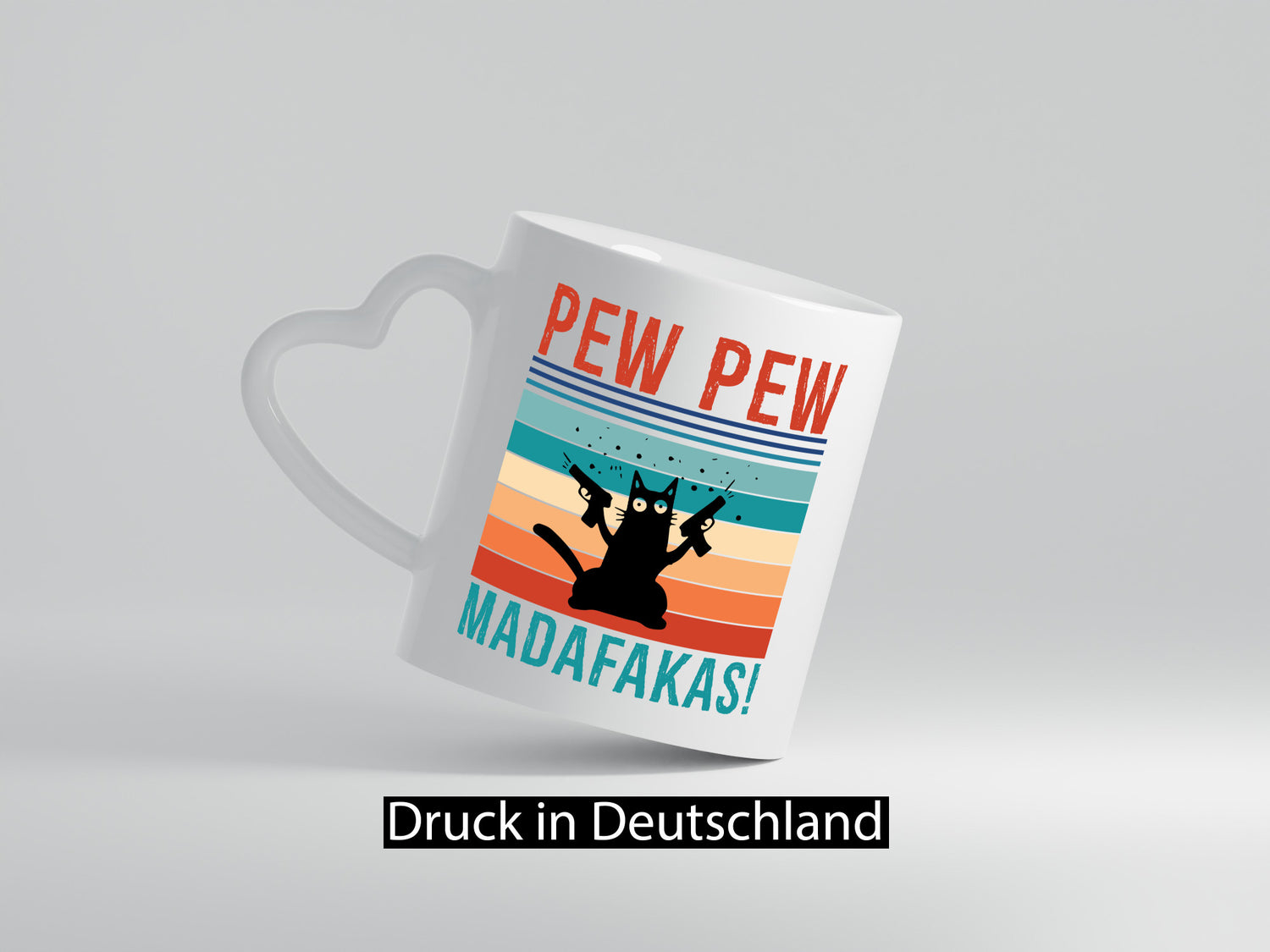Pew Madafakas | verrückte Katze mit Pistolen Meme lustiger Spruch Geschenk