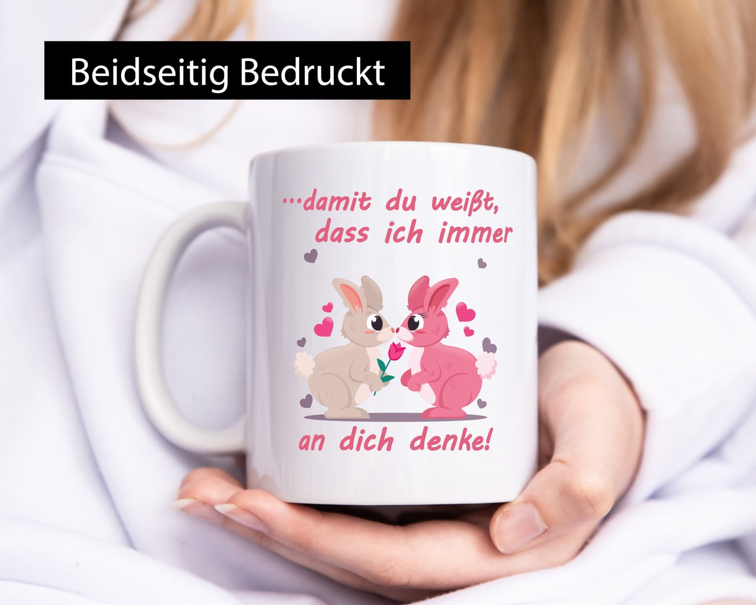 Damit du weißt ich denke immer an dich | Rose Liebe lustig Humor Geschenkidee