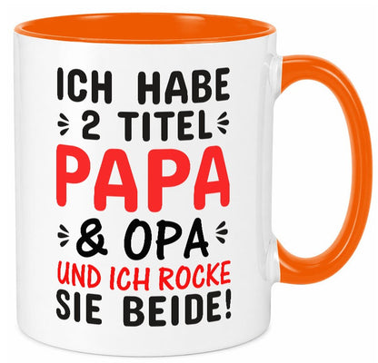 Papa und Opa | Männer Tasse Rocker Humor Geschenkidee Familie