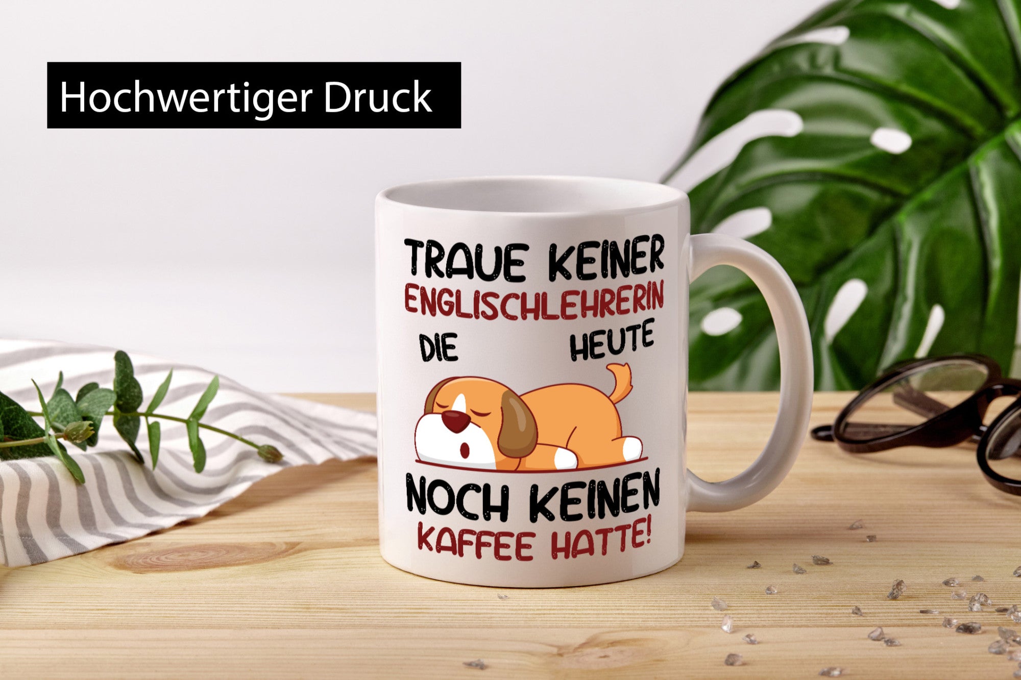 Traue keiner Englischlehrerin | Englisch Lehrerin Humor Geschenkidee Tasse