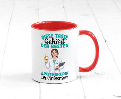 Im Universum: Apothekerin | Apotheke Pharmazie lustiger Spruch Geschenk Humor