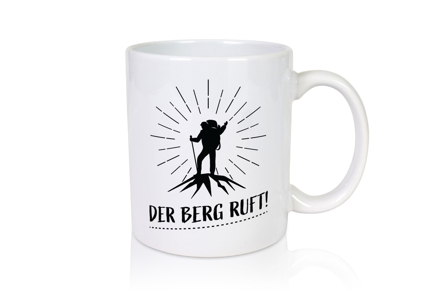 Der Berg ruft | Bergsteiger Humor Geschenkidee Tasse