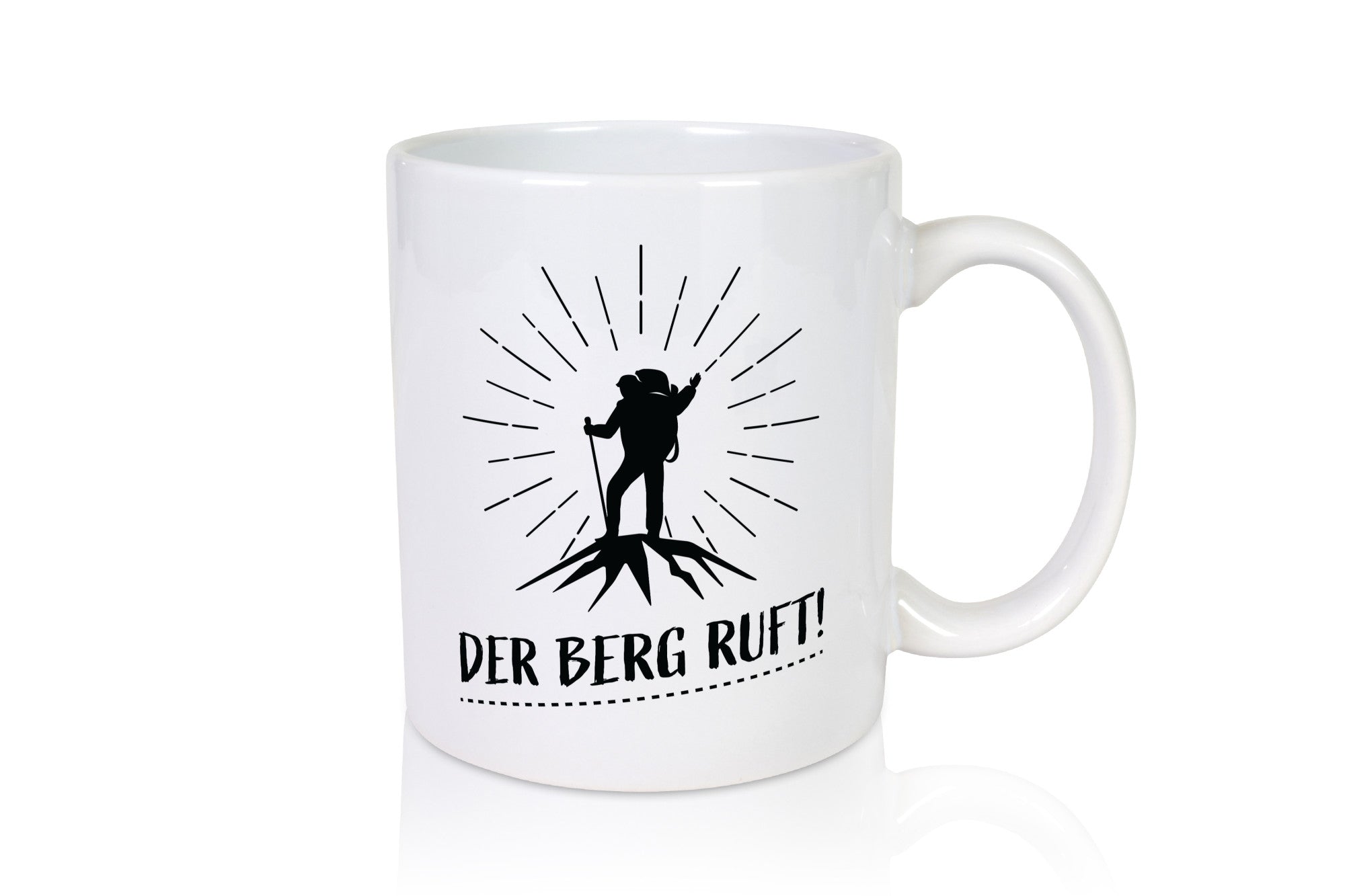 Der Berg ruft | Bergsteiger Humor Geschenkidee Tasse