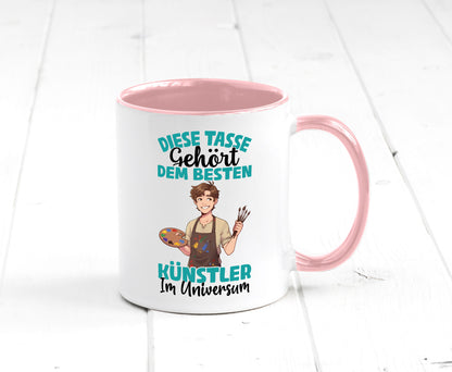 Im Universum: Künstler | Kunst Geschenkidee Humor Tasse