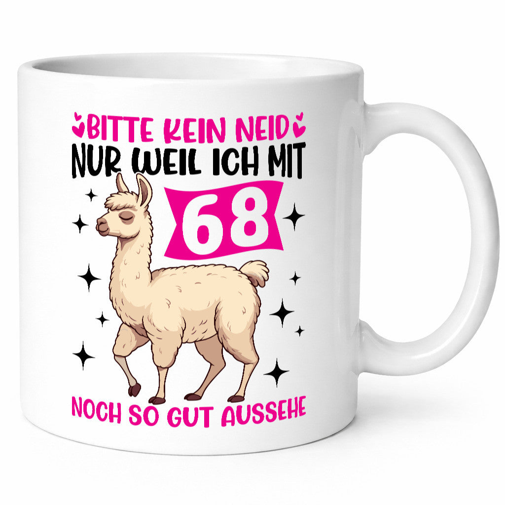 68. Geburtstag | 68 Jahre Lama gut aussehen Geschenkidee Humor Tasse