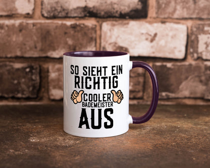 Richtig cooler Bademeister | Daumen hoch Schwimmbad lustig Humor Geschenkidee