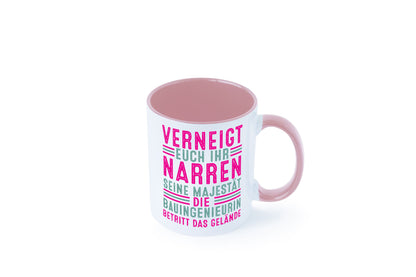 Verneigt euch: Bauingenieurin | Ingenieurin Geschenkidee Humor Tasse