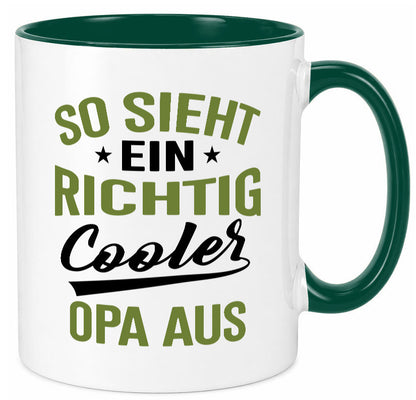 So sieht ein richtig Cooler Opa aus | Großvater Geschenkidee Familie Humor Tasse