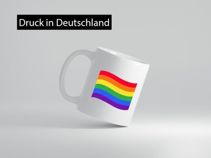 LGBTQ+ Tasse | bunter Regenbogen bunte Flagge LGBT Humor Geschenkidee