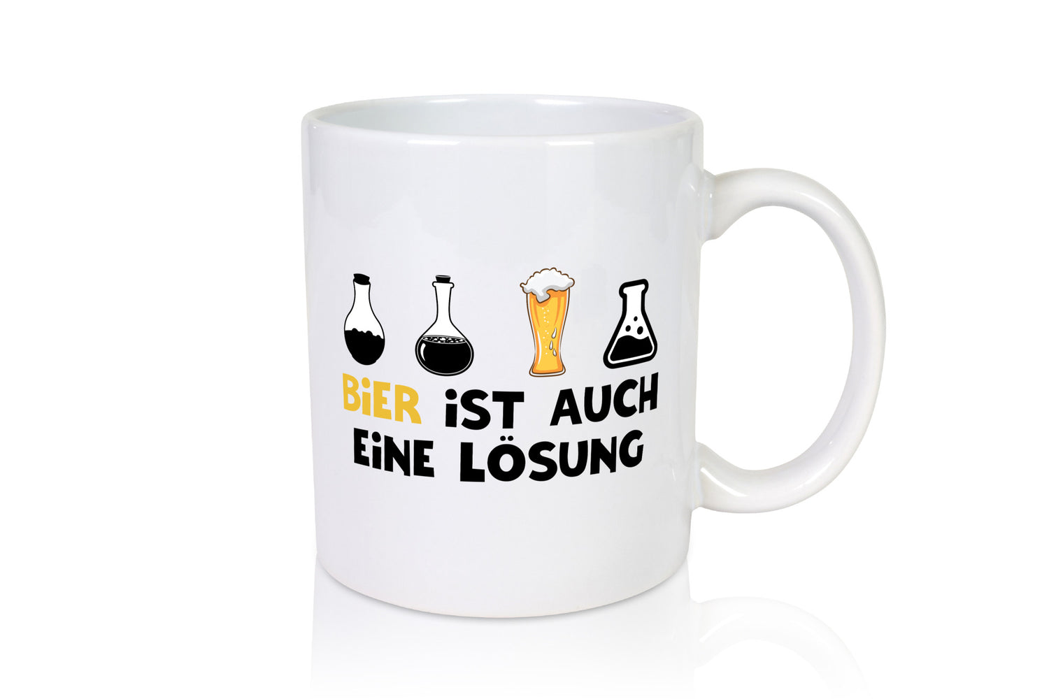 Bier ist auch eine Lösung | Bierliebhaber Biertrinker Geschenk Humor