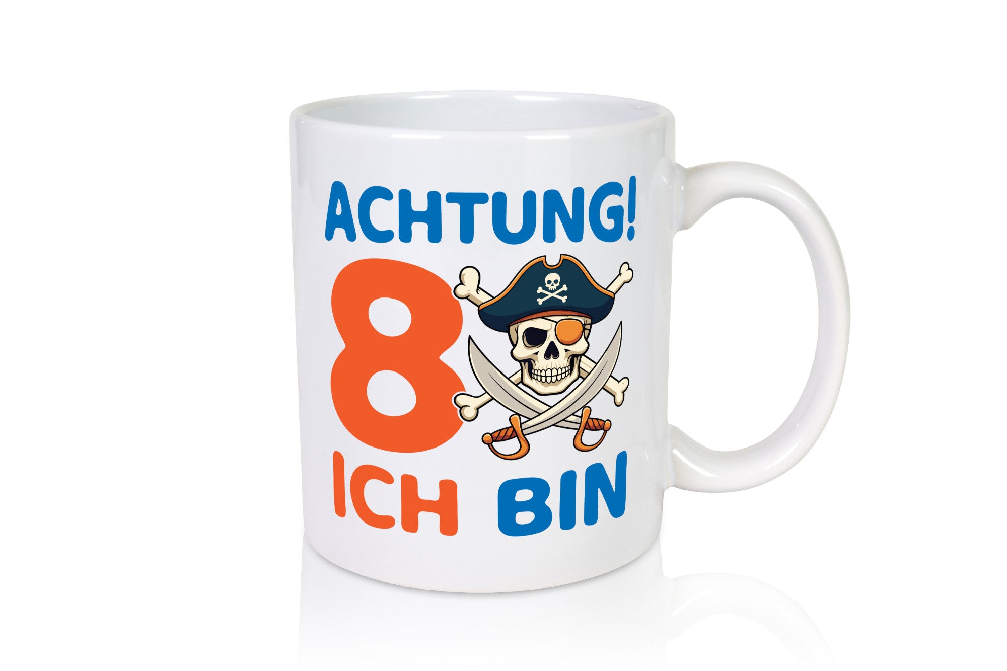 8. Geburtstag | 8 Jahre Pirat Geschenk Geschenkidee lustiger Spruch Tasse