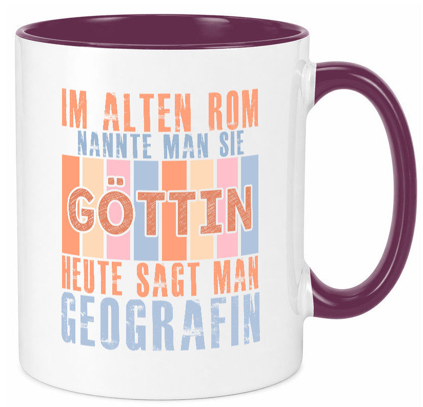 Heute sagt man: Geografin | Geografie lustig Humor Geschenkidee Geschenk Tasse