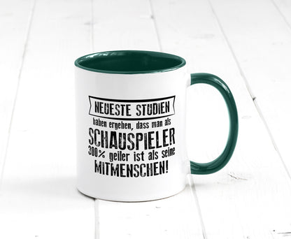 Neuste Studien: Schauspieler | Theater Geschenkidee Humor Tasse