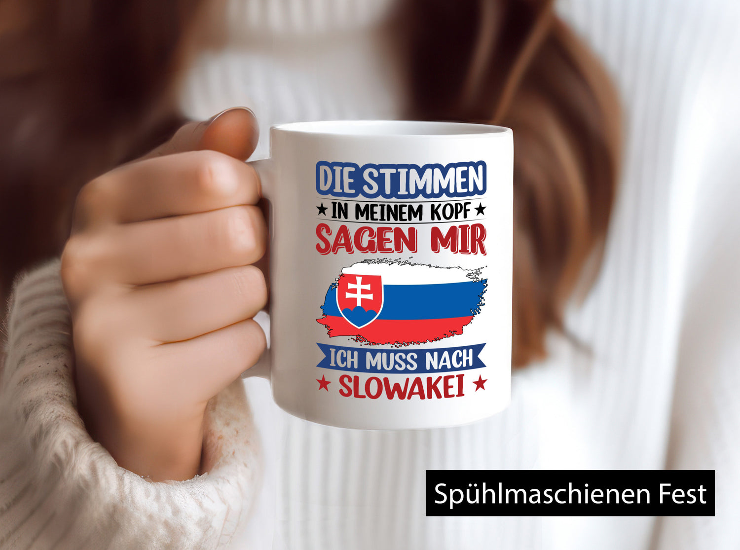 Slowakei | Urlaub Stimmen in meinem Kopf Traumland v2 lustiger Spruch Geschenk