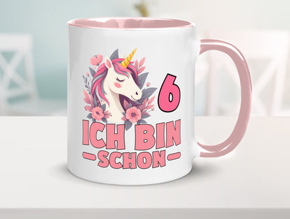 6. Geburtstag | 6 Jahre Einhorn bin schon Mädchen Geschenk Geschenkidee