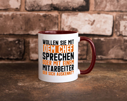 Wollen sie mit dem Chef Sprechen | Mitarbeiter Humor Arbeit Kollegen Büro