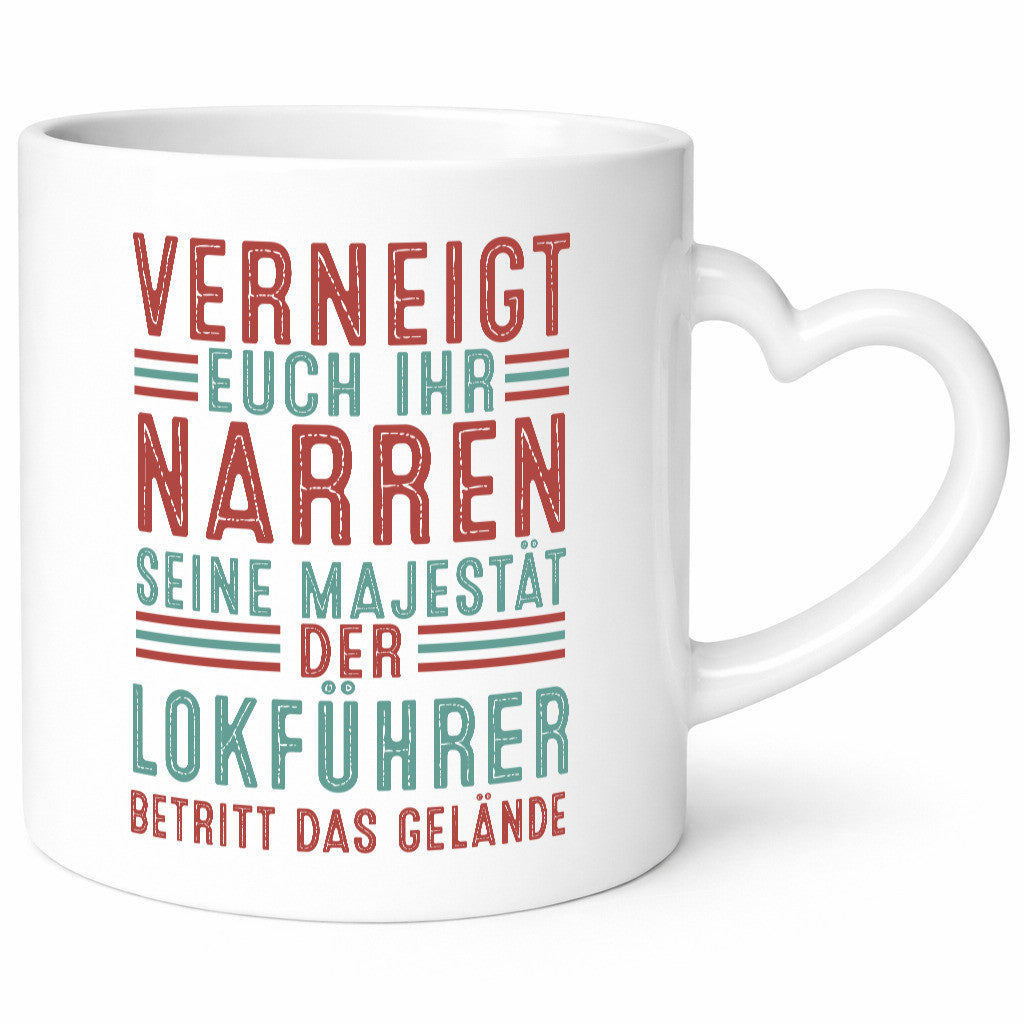 Verneigt euch: Lokführer | Zug Beruf Geschenkidee Arbeit Kollegen Büro Humor