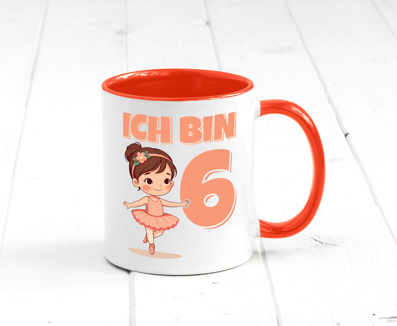 6 Geburtstag | Jahre Ballerina Mädchen Ballet lustig Geschenkidee Geschenk Tasse