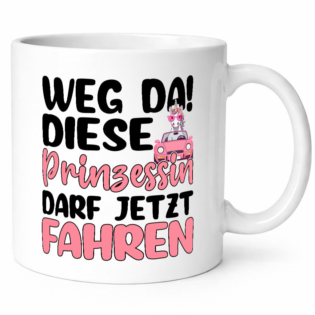 Prinzessin darf jetzt Fahren | Führerschein Einhorn lustiger Spruch Geschenk