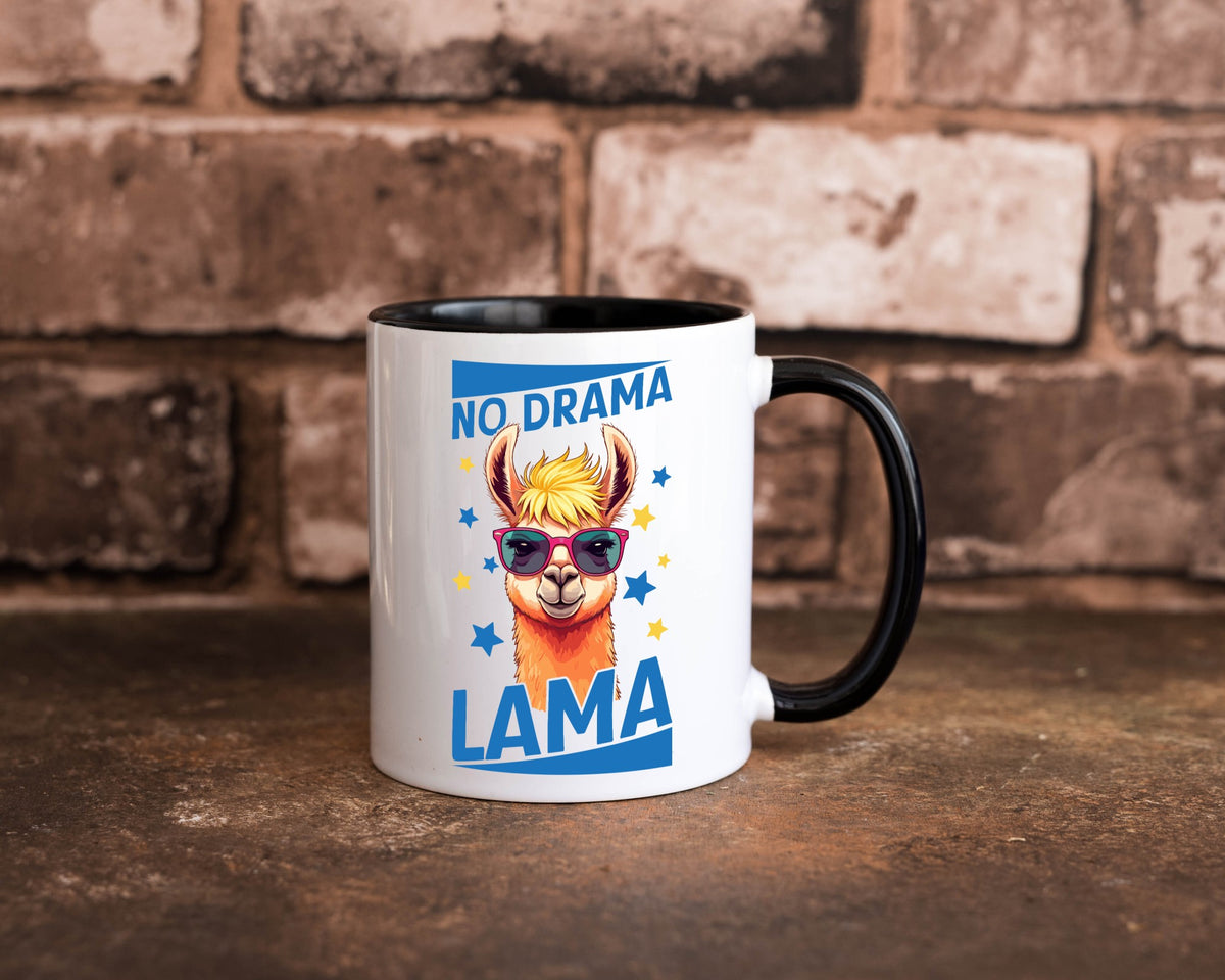 No Drama Lama | Alpaka mit Sonnenbrille Geschenk Humor Geschenkidee lustiger Tasse