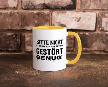 Ich bin schon gestört lustiger Spruch Geschenk Humor Geschenkidee Tasse