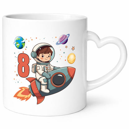 8. Geburtstag | 8 Jahre Astronaut Weltraum Humor Geschenkidee Tasse