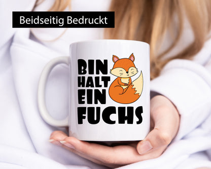 Bin halt ein Fuchs | Kinderfuchs lustig Humor Geschenkidee Geschenk Tasse