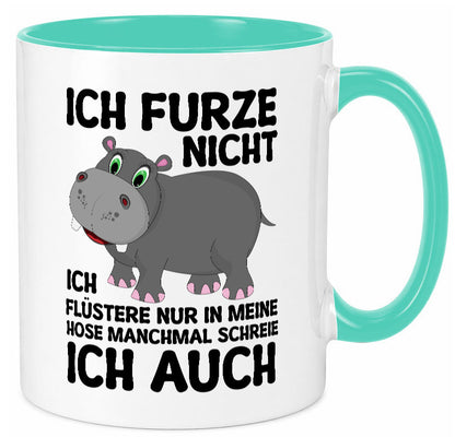Ich furze nicht | furznilpferd v2 Humor Geschenkidee Tasse