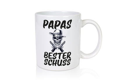 Papas bester schuss | Vatertag Papa der Welt Humor Familie Geschenkidee Tasse